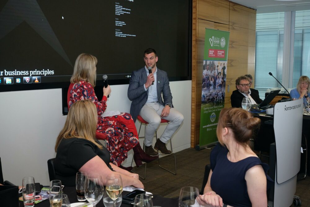 Lunch with Sam Warburton for Velindre